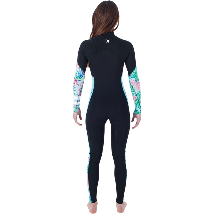 2024 Hurley Mujer Plus Printed 3/2mm Chest Zip Neopreno WFS0012322 - Java Tropical